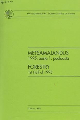 Metsamajandus = Forestry ; 1 1995-09