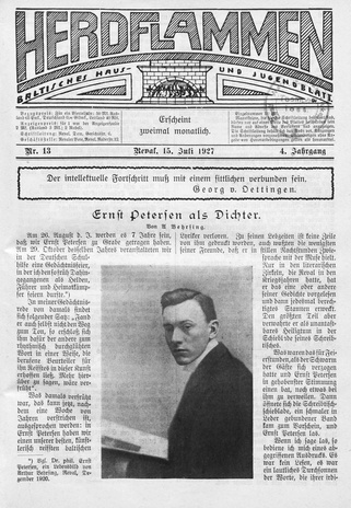 Herdflammen : Baltisches Haus- und Jugendblatt ; 13 1927-07-15