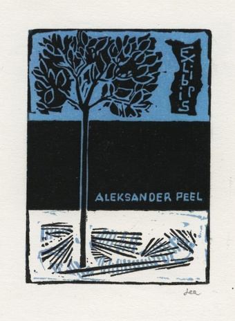 Ex libris Aleksander Peel 