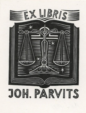 Ex libris Joh. Parvits 