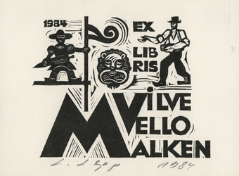 Ex libris Vilve Vello Malken
