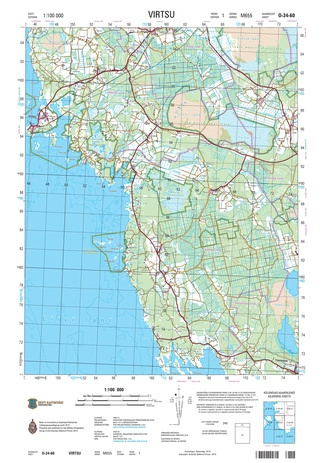 O-34-60 Virtsu : Eesti = Estonia 1:100 000 