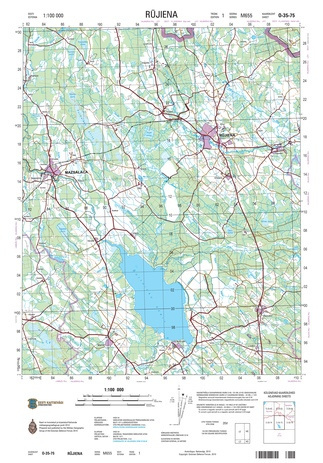 O-35-75 Rūjiena : Eesti = Estonia 1:100 000 