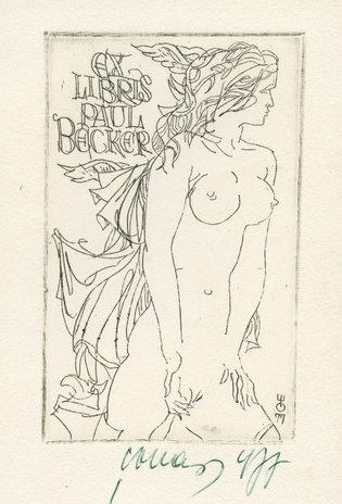 Ex libris Paul Becker 