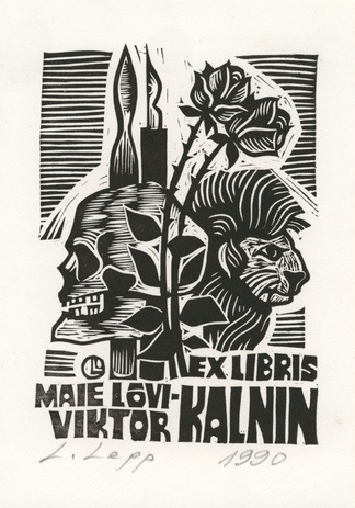 Ex libris Maie Lõvi, Viktor Kalnin 