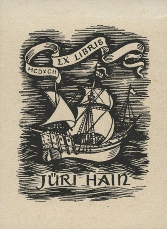 Ex libris Jüri Hain 