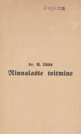 Rinnalaste toitmine