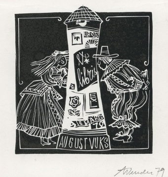 Ex libris August Vuks 