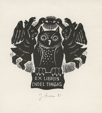 Ex libris Endel Tingas 