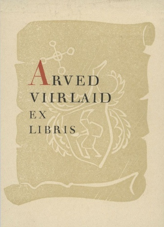 Arved Viirlaid ex libris 