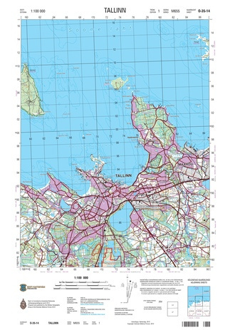 O-35-14 Tallinn : Eesti = Estonia 1:100 000 