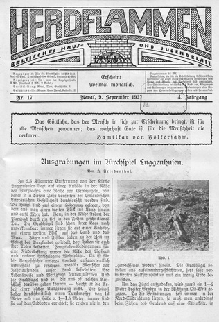 Herdflammen : Baltisches Haus- und Jugendblatt ; 17 1927-09-09