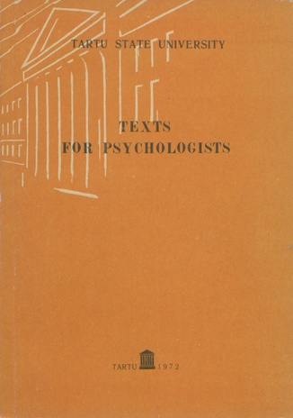 Texts for psychologists 