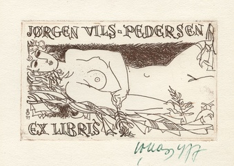 Jørgen Vils-Pedersen ex libris 