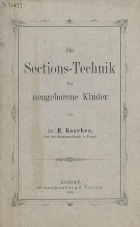 Die Sections-Technik für neugeborene Kinder 