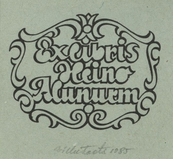 Ex libris Heino Alunurm 