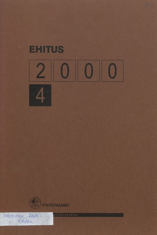 Ehitus : kvartalibülletään ; 4 2001-03