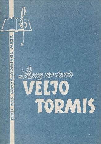 Loengkontsert "Veljo Tormis" 