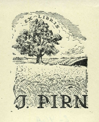 Ex libris J. Pirn 