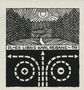 Ex libris Karl Rebane 