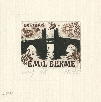 Ex libris Emil Eerme 