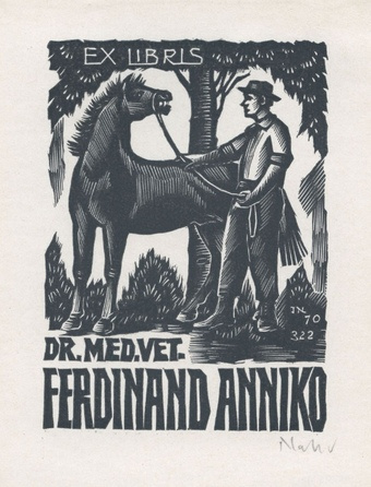 Ex libris dr. med. vet. Ferdinand Anniko 