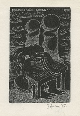 Ex libris Jüri Arrak 1974 