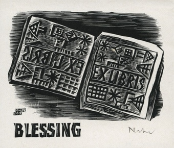 Ex libris Blessing 