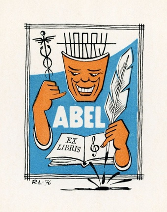 Harry Abel ex libris 