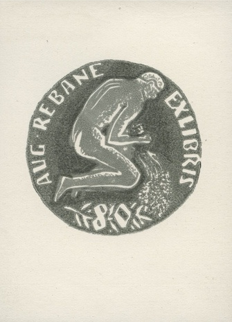 Aug. Rebane 80 ex libris