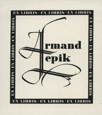 Ex libris Armand Lepik 