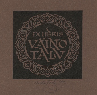 Ex libris Väino Talv 
