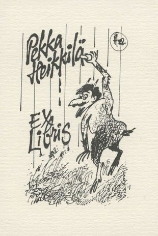 Pekka Heikkilä ex libris 