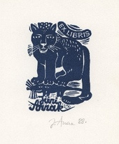 Ex libris Jüri Arrak 1987 