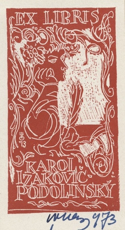 Ex libris Karol Izakovič Podolinsky 