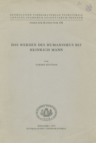 Das Werden des Humanismus bei Heinrich Mann 