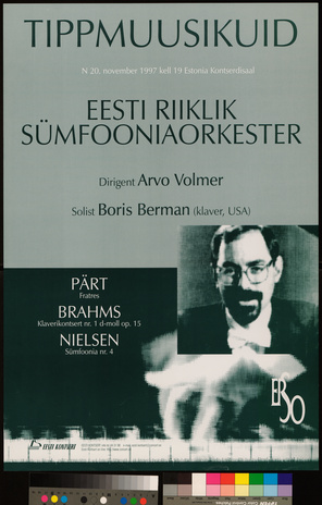 Tippmuusikuid : Eesti Riiklik Sümfooniaorkester, Arvo Volmer, Boris Berman 