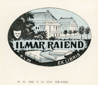 Ilmar Raiend ex libris 