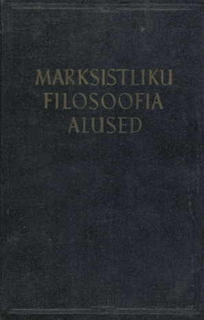 Marksistliku filosoofia alused