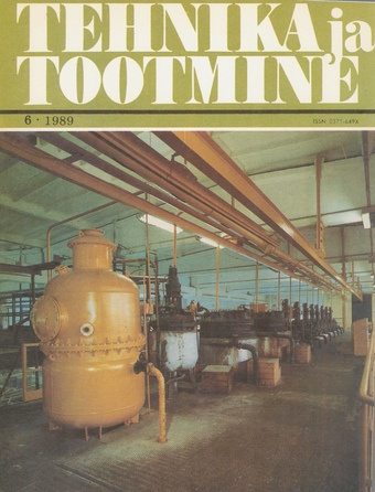 Tehnika ja Tootmine ; 6 1989-06