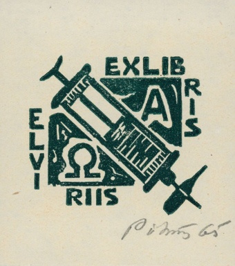 Exlibris Elvi Riis  