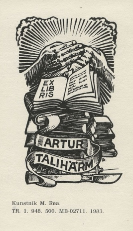 Ex libris Artur Talihärm 