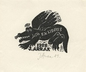 Ex libris J. Arrak 1988 