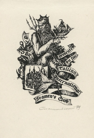 Ex libris Tallinn International Seamen's Club 