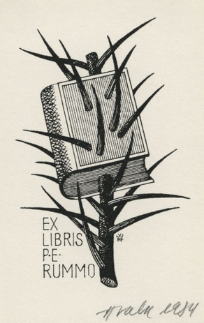 Ex libris P. E. Rummo 