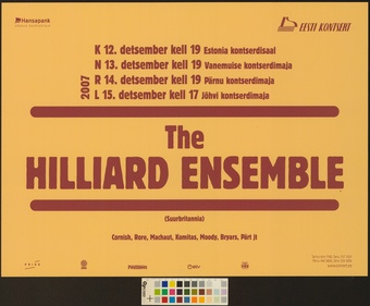 The Hilliard Ensemble