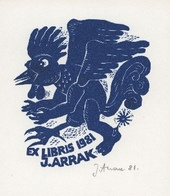 Ex libris 1981 J. Arrak  