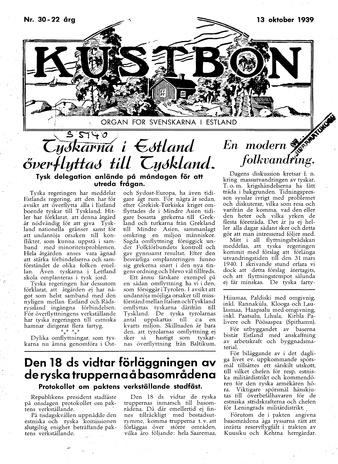 Kustbon ; 30 1939