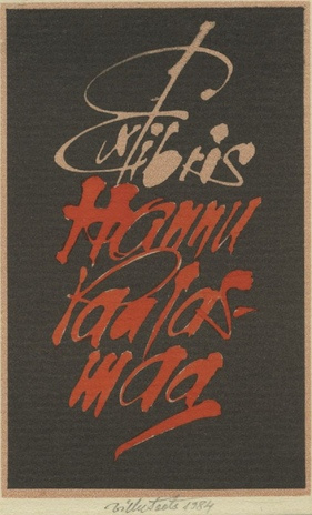 Ex libris Hannu Paalasmaa 