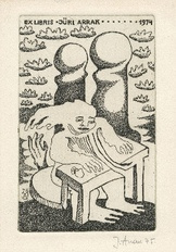 Ex libris Jüri Arrak 1974 